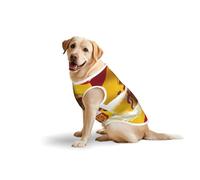 Gilet en coton pour animaux de compagnie - T-shirt doux et léger, imprimé drapeau de l'Espagne, sans manches, pour chiens de taille moyenne et grande