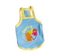 Gilet en coton pour chiens de petite et grande taille - Camisole douce - Chandail à motif de dessin animé - Pyjama print