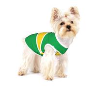 Gilet en coton pour petit chien Motif drapeau de la Guyane Taille S - Vêtement respirant, doux et confortable pour animaux de compagnie pour chats et chiens