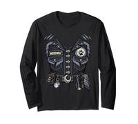 Gilet en Cuir de Loup-Garou en Fourrure pour Halloween Manche Longue