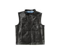 Gilet en Cuir West Coast Choppers Collab 131/2 CFL NoirS Noir