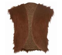Gilet en fausse fourrure pour enfant Dragon Trainer Ours marron Viking Moyen Âge 8-12 ans