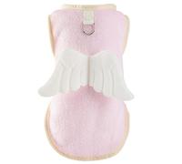 Gilet en fourrure uni pour chiens de petite et grande taille - Vêtements doux de couleur unie - Pull à ailes de dessin animé - Pyjama de printemps pour chien