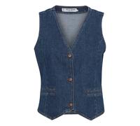 Gilet en jeans femme Pulz Jeans Malle Bleu M