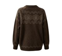 Gilet en maille style 2026, pull ample et décontracté, haut en maille de co | Blazer Oversize Gris Fourrure Officier Respirante Clair Meilleur Foncé Multicolore Tête Forte Shearling Soiree