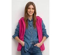 Gilet en peluche à capuche et fermeture zip