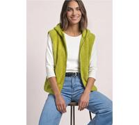 Gilet en peluche à capuche et fermeture zip