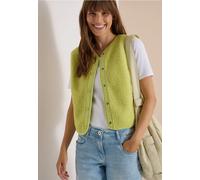 Cecil Gilet Teddy pour femme 2200680 avec détails en softshell, Vert citrine, XS