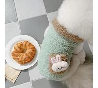 Gilet en peluche de dessin animé pour chien - Veste d'hiver en polaire chaude et douce pour petits chiens, chihuahua, nounours, bichon, yorkshire de Poméranie, Schnauzer pour animaux de compagnie