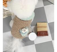 Gilet en peluche de dessin animé pour chien - Veste d'hiver en polaire chaude et douce pour petits chiens, chihuahua, nounours, bichon, yorkshire de Poméranie, Schnauzer pour animaux de compagnie