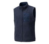 Gilet en polaire pour homme - Veste sans manches à fermeture éclair intégrale prête pour le golf et au quotidien, gilet chaud doublé en polaire avec poches, gilet bouffant léger, vêtement d'extérieur