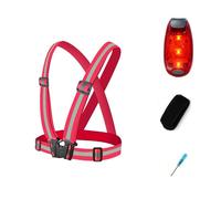 Gilet En Sangle Réfléchissante A Haute Élasticité Pour Une Conduite Et Une Course En Toute Sécurité, Patrouille Extérieure Et Gilet Réfléchissant Pour Diriger La Circulation, 1 Voyant D'avertissement