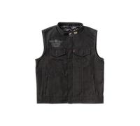 Gilet en Toile West Coast Choppers Collab 131/2 Noir3XL Noir