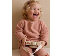 Gilet enfant en tricot manouk rose 5A