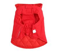 Gilet épais pour Animaux de Compagnie, Mignon et Chaud en Coton pour prévenir la Perte de Poils, Automne Hiver, vêtements pour Chiens de Petite et Moyenne Taille, Rouge, Design (2XL)