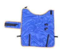 Gilet Épais pour Veau, Bleu, Velours Oxford, Doublé Chaud | Panneau Ventral Isolé, Boucle Fixe, Protection du Ventre, Usage Pâturage, Jours Neigeux, Éleveurs Couleur Aléatoire
