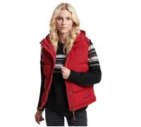 Gilet Everest Superdry Rouge - Femme - Col capuche - Nylon et Polyester - Tailles et couleurs variées M