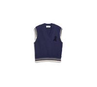 ARMEDANGELS - Women's Iconic Å College Knit Vest - Pull - L - tinted navy / oatmilk