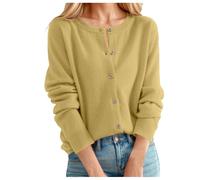 Gilet Femme Cardigan Pull Cachemire Col V Long Grande Taille Gilets Chic et Elegant LéGer Manches Longues Laine Cardigan avec Boutons Pull en Tricot Mode EláStique Top Hiver Chaud Vetement Vetement