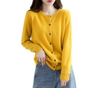 Gilet Femme Cardigan Pull Cachemire Col V Long Grande Taille Gilets Chic et Elegant LéGer Manches Longues Laine Cardigan avec Boutons Pull en Tricot Mode EláStique Top Hiver Chaud Vetement Femme