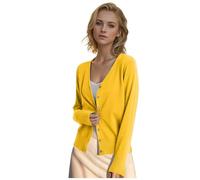 Gilet Femme Cardigan Pull Cachemire Col V Long Grande Taille Gilets Chic et Elegant LéGer Manches Longues Laine Cardigan avec Boutons Pull En Tricot Mode EláStique Top Hiver Chaud Vetement Femme