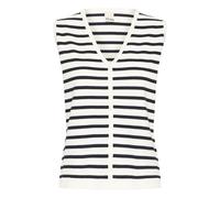 ICHI Cardigan 'IHLULS' noir / blanc, Taille L