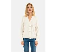 Gilet femme Only Ella Cloud Dancer blanc - cardigan léger, taille standard XL