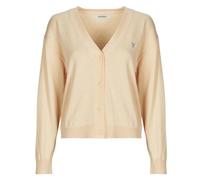 Gilet femmes Guess GJ LS VN MINI TRIANGLE CARDI Beige EU S