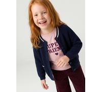 Gilet fille manches longues marine 6A