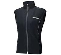 Gilet fonctionnel Airtracks pour cyclisme et course à pied, respirant, thermique, coupe-vent, imperméable S noir