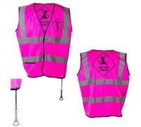 Gilet Fuchsia Réflecteur pour Fêtes GIRLS Blanc G