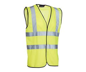 Gilet haut visibilité Blackrock jaune, veste de sécurité réfléchissante