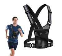 Gilet Haute Visibilité Course Sombre - Gilet Fluorescent Léger, Accessoire de Course Respirant | Support Smartphone Gilet Pour Activités en Plein Air Zone de Travail Mouvement Crépuscule Jogging