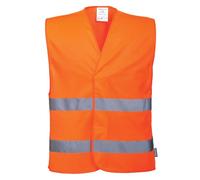 Gilet haute visibilité double ceinture Portwest Vest-Port Orange S - M