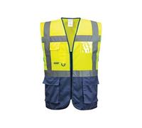 - Gilet haute visibilité - Homme (L) (Jaune/Bleu marine) - UTRW1051