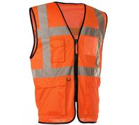 Gilet Hv Garo Multipoches +Glissière(Orange.F-Xxl) G