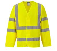 Gilet haute visibilité Portwest baudrier double ceinture manches longues Jaune L - XL