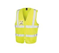 Gilet haute visibilité - RESULT - Zippé - Jaune fluo - Fermeture zippée - EN ISO 20471 Classe 2 S/M