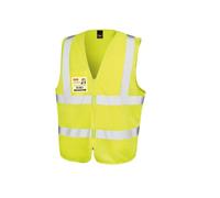 Gilet haute visibilité Result zippé Jaune Fluo S - M