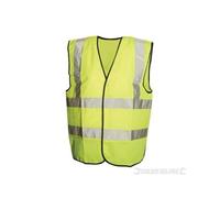 Gilet haute visibilité - SILVERLINE - Classe 2 - Polyester - Bandes réfléchissantes - Jaune