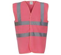 Gilet haute visibilité Yoko unisexe - Rose - moyen