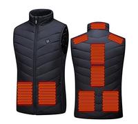 Gilet Homme Chauffant Femmes Veste Chauffante Sans Manche USB Électrique Hiver Lavable Chauds Gilet Doudoune Manteau Chauffant Homme Vêtements Chauffant pour Ski Plein Air Blouson Chauffant Homme
