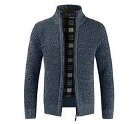 Gilet Homme Hiver Chaud Pulls, Gilets et Sweats Homme Veste Polaire Militaire Homme Mi Saison Sweat a Capuche Homme Zippé Manteaux Blouson Marque Parka Cardigan Automne Halloween Marine XL ZL17