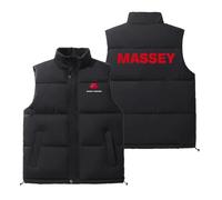 Gilet Homme MAS-SEY FER-GUSON, Vestes Hommes Léger Automne Hiver Casual, Coupe-vent avec Fermeture éclair, Zippée(Black,M)