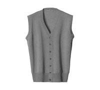 Gilet Homme Mélange Cachemire et Soie Gris 54