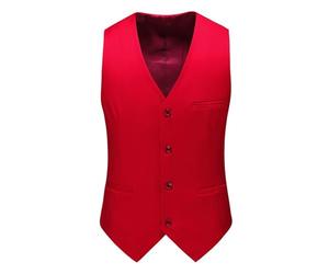 Gilet Homme Saharienne Ensemble Chic Veste Chasse De Costume Cowboy Sans Manche Été Matelassé Travail Softshell Gilets Manches Pour Costumes Debardeur Running Multipoches Multipoche,Pastèque rouge,XL
