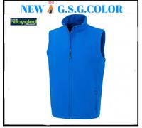 Gilet Homme Softshell B/W 2 Couches Imprimable, PE Recyclé