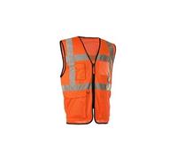 Gilet Hv Garo Multipoches + Glissière(Orange.F-Xl) G