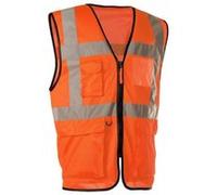 Gilet Hv Garo Multipoches +Glissière(Orange.F-Xxl) G