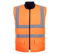 Portwest Gilet HV Réversible, Couleur: Orange, Taille: M, S469ORRM